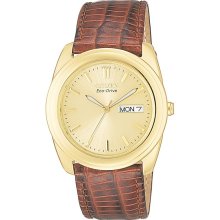 Citizen (Display Mod Eco Drive Brown Leather Mens Watch Cp-Bm800