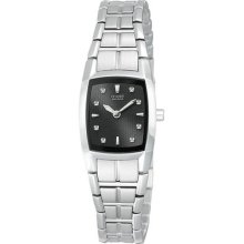 Citizen Ladies Eco-drive Steel Classic Black Face Dress Watch