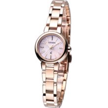 Citizen Ladies Xc Eco-drive Watch Pink Gold Ew5452-58x