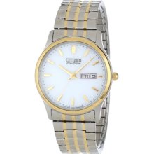 Citizen Men's Eco-Drive Flexible Band Two-Tone Watch #Bm8454-93A