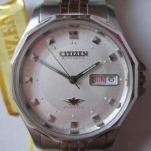 Citizen Men's Watch Automatic 21 Jewel Stainless S White Dial Original Edition