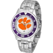 Clemson Tigers Men's Competitor Watch With Stainless Steel Band