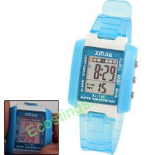 Cold Light Kids Sports Digial Wrist Watch Stopwatch