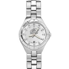 Colorado Avalanche Ladies Stainless Pro II Pearl Dial Watch