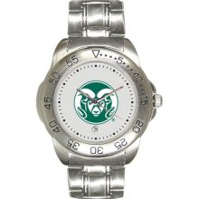 Colorado State Rams Men's Gameday Sport Watch with Stainless Steel Band