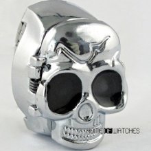 Creative Gift Vivid Skull Cover Elastic Finger Ring Watch Quartz