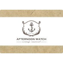 Custom Logo - PreDesigned PreMade Logo Design AFTERNOON WATCH