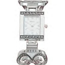 Cut Out Double Heart Design Cuff Watch