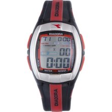 Diadora Men's Grey Dial Rubber Band Watch