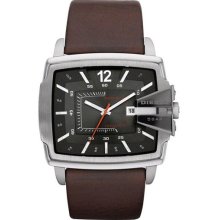 Diesel Advanced Brown Leather Mens Watch Dz1496