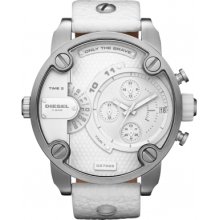 Diesel Mens Dz7265 Sba White Leather Oversize Watch