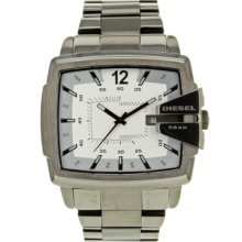 Diesel Watches Men's Analog White Dial Stainless Steel Stainless Steel