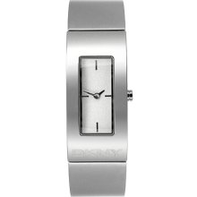 DKNY Women's NY4623 Silver Stainless-Steel Quartz Watch with White Dial