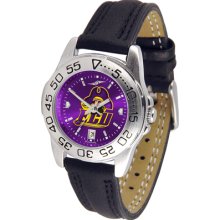 East Carolina Pirates Sport Leather Band AnoChrome-Ladies Watch