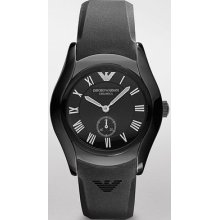 Emporio Armani Black Ceramic Chronograph Ladies Watch Ar1432