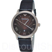 Emporio Armani Classic Ar1613 | Brown Dial | Leather Strap | 41mm | 50m |