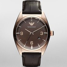 Emporio armani - Men's Classic Leather Strap Watch - Ar0367