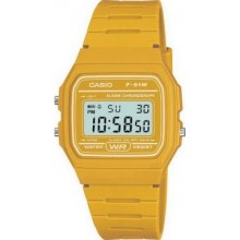 F-91WC-9AEF Casio Mens Yellow Digital Watch