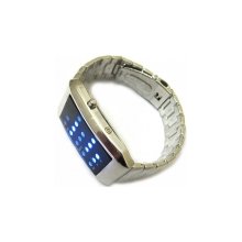 fashion blue binary watches led watches digital watches men wrist watc