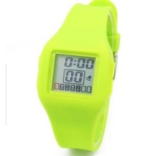 Fashion Jelly Candy color Sports Watch green