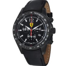 Ferrari Men's 'Scuderia' Black Dial Chronograph Quartz