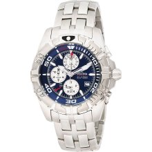 Festina Men's Crono F16095/9 Silver Stainless-Steel Quartz Watch with Blue Dial