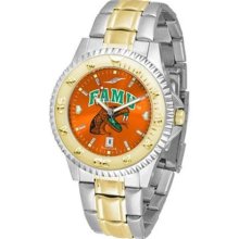 Florida A&M Rattlers Competitor Anochrome Dial Two Tone Band Watch - COMPMG-A-FAR