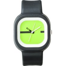 Fmd Green Dial Square Rubber Unisex Watch Fmdx236