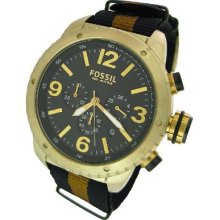 Fossil Chronograph Canvas 100M Mens Watch DE5006