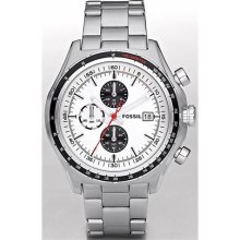 Fossil Chronograph Japan Mvt. Steel Ch2730 Retail $125 Save $$