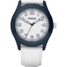 Fossil Interchangeable Silicone White Dial Men's watch #JR1297