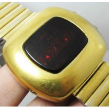 Fossil Led Watch Pulsar Style Digital Watch Rare.