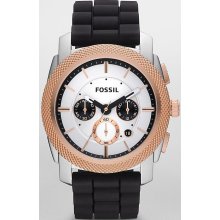 Fossil Machine Silicone Chronograph Men's Watch FS4716