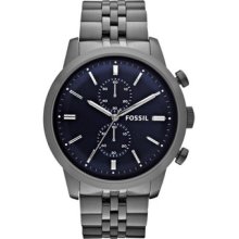 Fossil Men's Townsman Stainless Steel Watch Smoke Fs4786