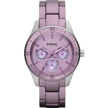 Fossil Stella Purple Aluminum Ladies Watch ES3038