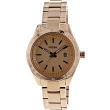 Fossil Watches Women's Stella Rose Gold Tone Dial Rose Gold Tone SS Ro