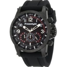 Freestyle Men's 101208 Aviator Triple Black 7 Hand Movement Watch