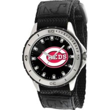 Game Time Black Mlb-Vet-Cin Men'S Mlb-Vet-Cin Veteran Custom Cincinnati Reds Veteran Series Watch