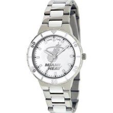 Game Time Silver Nba-Pea-Mia Women'S Nba-Pea-Mia Miami Heat Watch