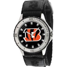 Game Time White Nfl-Vet-Cin Men'S Nfl-Vet-Cin Veteran Custom Cincinnati Bengals Veteran Series Watch