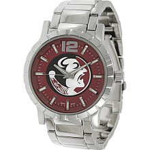 Geneva Platinum Men's Florida State Seminoles Link Watch (Florida State Seminoles Link Watch)