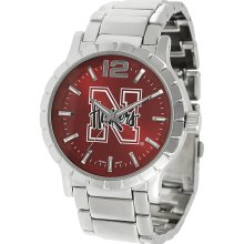 Geneva Platinum Men's Nebraska Huskers Link Watch (Nebraska Huskers Link Watch)