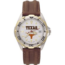 Gents University Of Texas All Star Watch With Leather Strap