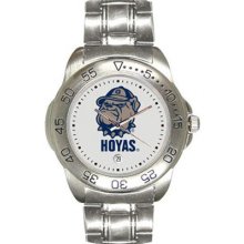 Georgetown Hoyas Men's Sport ''Game Day Steel'' Watch Sun Time