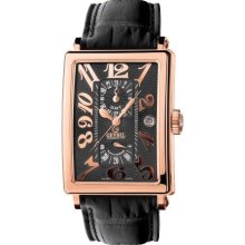 Gevril Men's 5121 Rose Gold Avenue of Americas Automatic GMT Watch