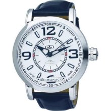 Gio Monaco Men's 821-F Crepacci Automatic White Dial Luminous Lea ...