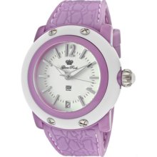 Glam Rock Watch Gd1020 Women's Miami Beach White Dial Lilac Silicone