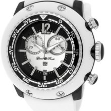 Glamrock Women's Miami Beach Chrono White/Black Dial White/Black Resin