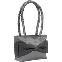 Global Elements Silk Bow Bag Grey