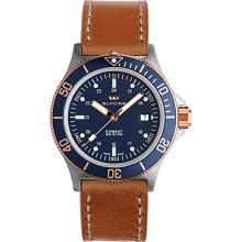 Glycine Watch Combat Sub 2-tone Automatic -Blue- Leather Strap